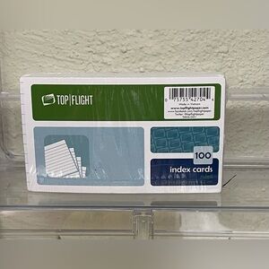 Top Flight Ruled Index Cards